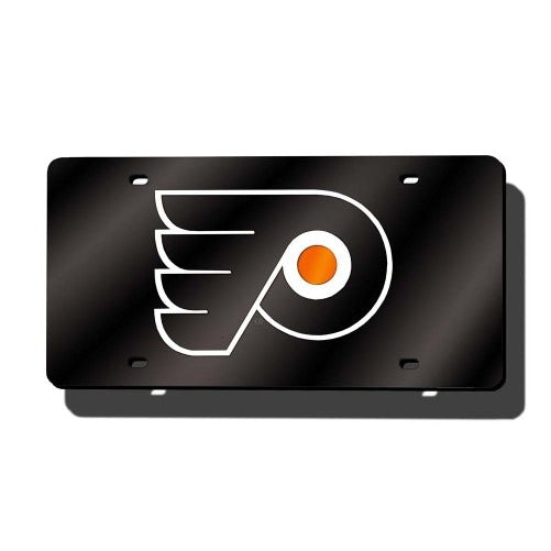 NHL Philadelphia Flyers Laser-Cut Auto Tag (Black)