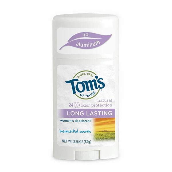 Tom's Of Maine Natural Deodorant Stick, Aluminum Free, Long Lasting, Beautiful Earth, 2.25 Ounce