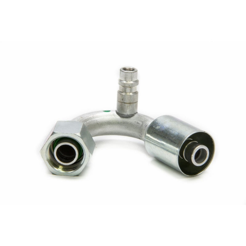 Vintage Air 35543-VUG 10-135 Degree Beadlock O-Ring Fitting with 134a Service Port