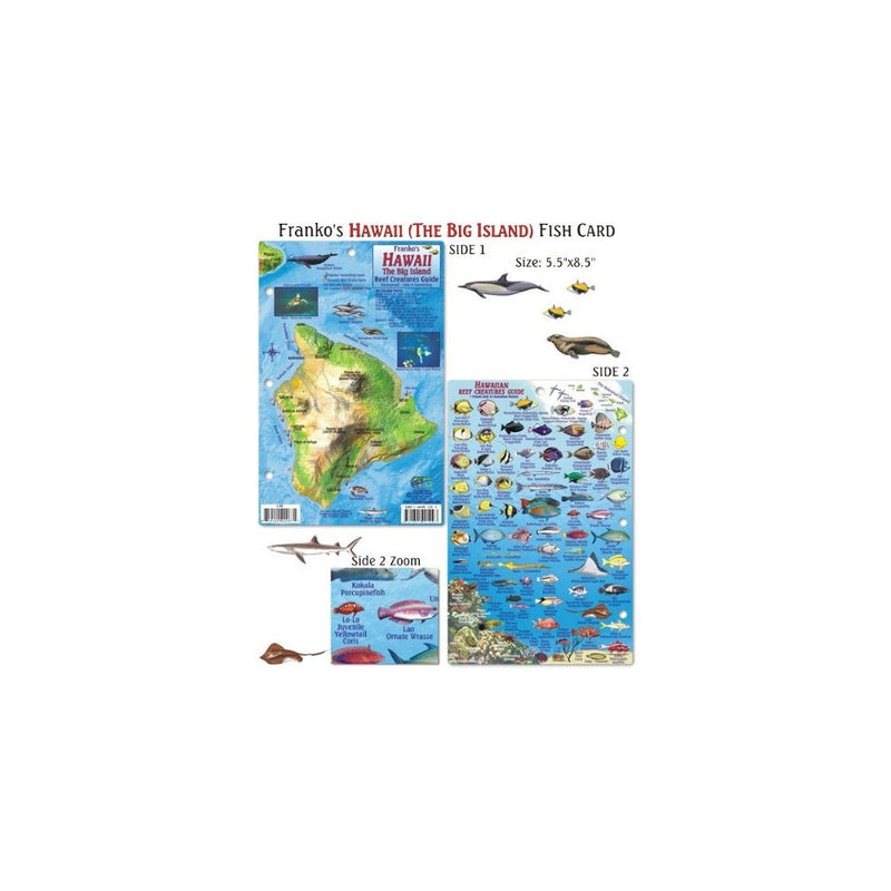 Franko Maps Hawaii Reef Creatures Fish ID for Scuba Divers and Snorkelers