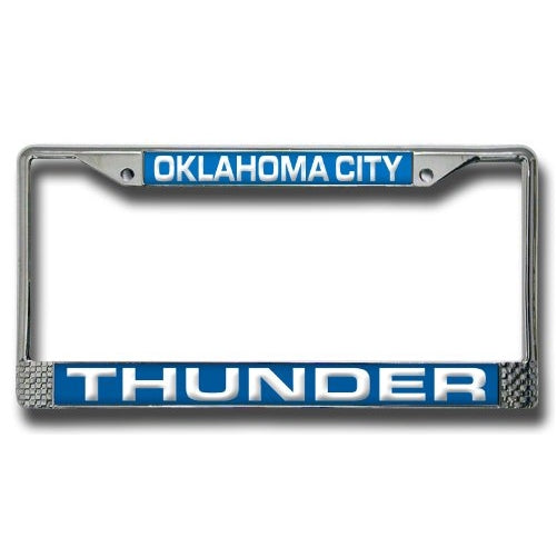 NBA Oklahoma City Thunder Laser Cut Chrome Plate Frame