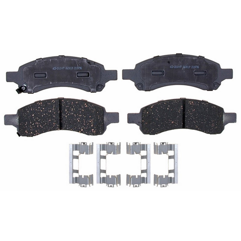 ACDelco 14D1169ACH Advantage Ceramic Front Disc Brake Pad Set with Hardware