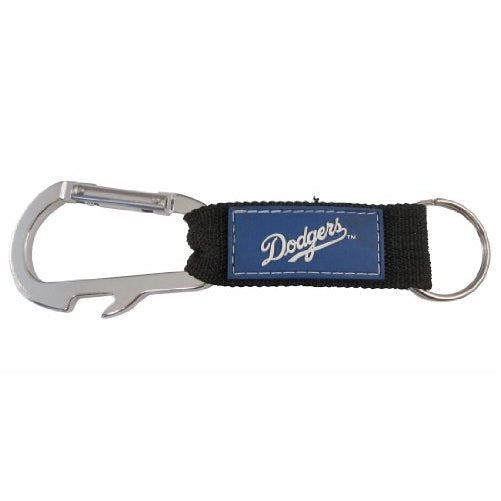 MLB Los Angeles Dodgers Carabineer Keychain, Blue, One Size