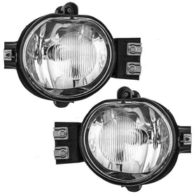 Driver and Passenger Fog Lights Lamps Replacement for Dodge Pickup Truck 55077475AE 55077474AE