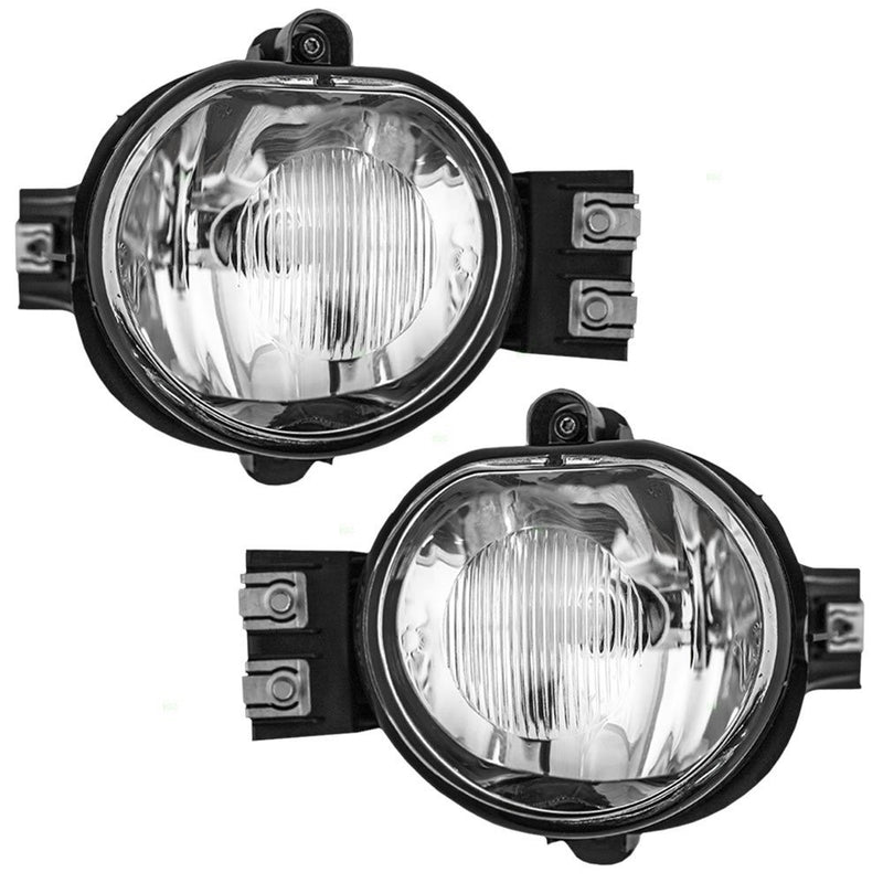 Driver and Passenger Fog Lights Lamps Replacement for Dodge Pickup Truck 55077475AE 55077474AE