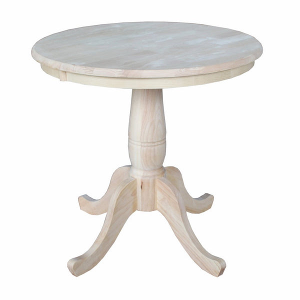 International Concepts Round Top Pedestal Table, 30-Inch