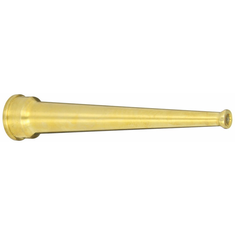 Dixon Valve BN10 Brass Fire Equipment, Plain Hose Nozzle, 1" NPSH, 8" Length, 5/16" Orifice