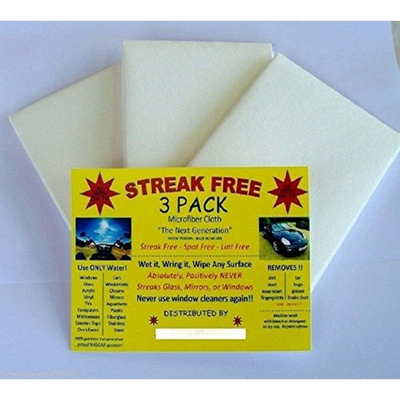 Streak Free Microfiber Cloth “As Seen On TV” 3 Pack