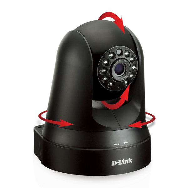 D-Link DCS-5010L Pan & Tilt Wi-Fi Camera (Black)