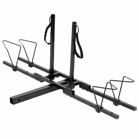 Upright Heavy Duty 2 Bike Bicycle Hitch Mount Carrier Platform Rack Truck SUV