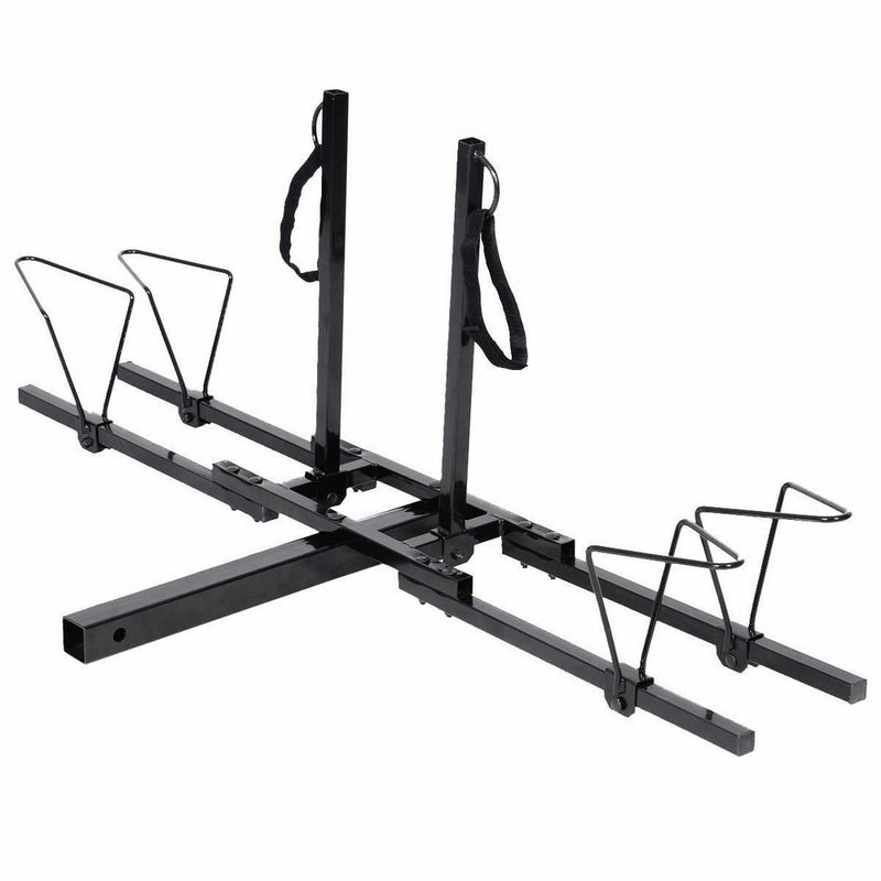 Upright Heavy Duty 2 Bike Bicycle Hitch Mount Carrier Platform Rack Truck SUV