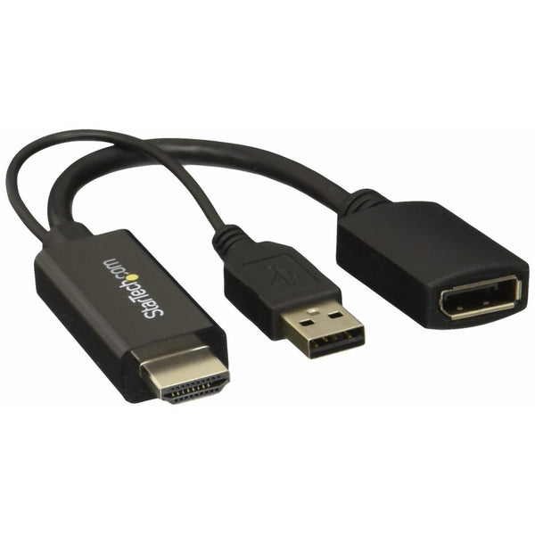 StarTech.com HDMI to DisplayPort Converter - HDMI to DP Adapter with USB Power - 4K