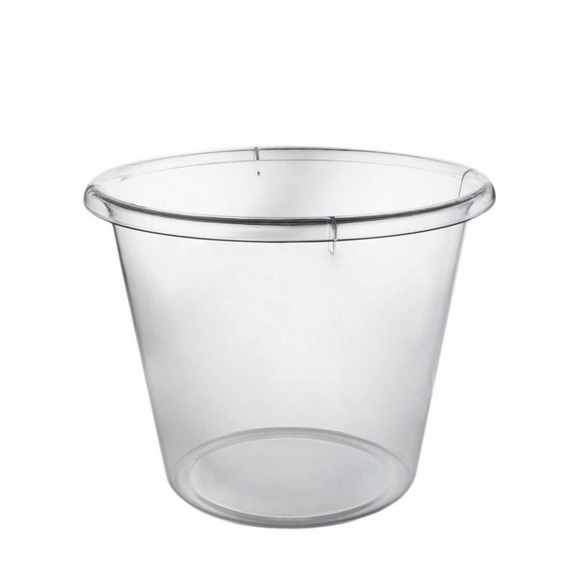Party Essentials N412590 Hard Plastic Ice Bucket, Clear, Extra-Large