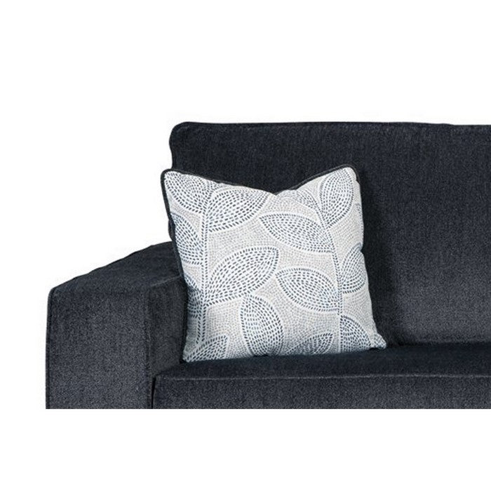 Fabric Upholstered Queen Sofa Sleeper with Tapered Block Legs, Dark Gray