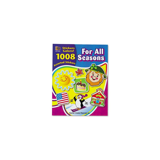 Teacher Created Resources 4224 Teacher Created Resources Sticker Books, for All Seasons, 1,088 Stickers/pack