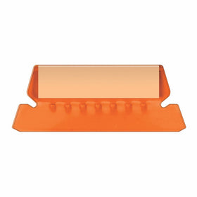 Pendaflex Hanging Folder Tabs, 2", Clear Orange, 25 Tabs and Inserts per Pack (42 ORA)