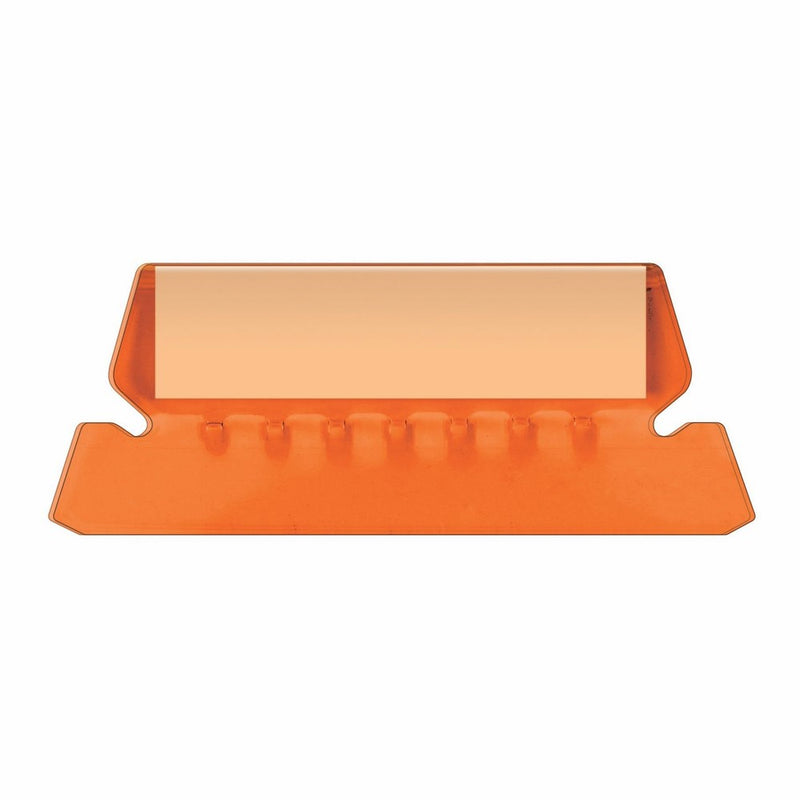 Pendaflex Hanging Folder Tabs, 2", Clear Orange, 25 Tabs and Inserts per Pack (42 ORA)