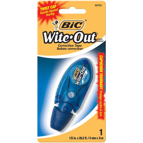 BIC Wite-Out Brand Mini Twist Correction Tape, White, 1-Count