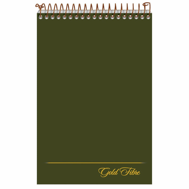 Ampad Gold Fibre Steno Book, 6" x 9", Gregg Rule, Green Cover, 100 Sheets (20-806R)