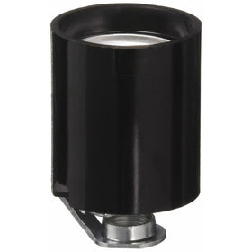 Leviton 3352-8 Medium Base, One-Piece, Keyless, Incandescent, Phenolic Lampholder, Black