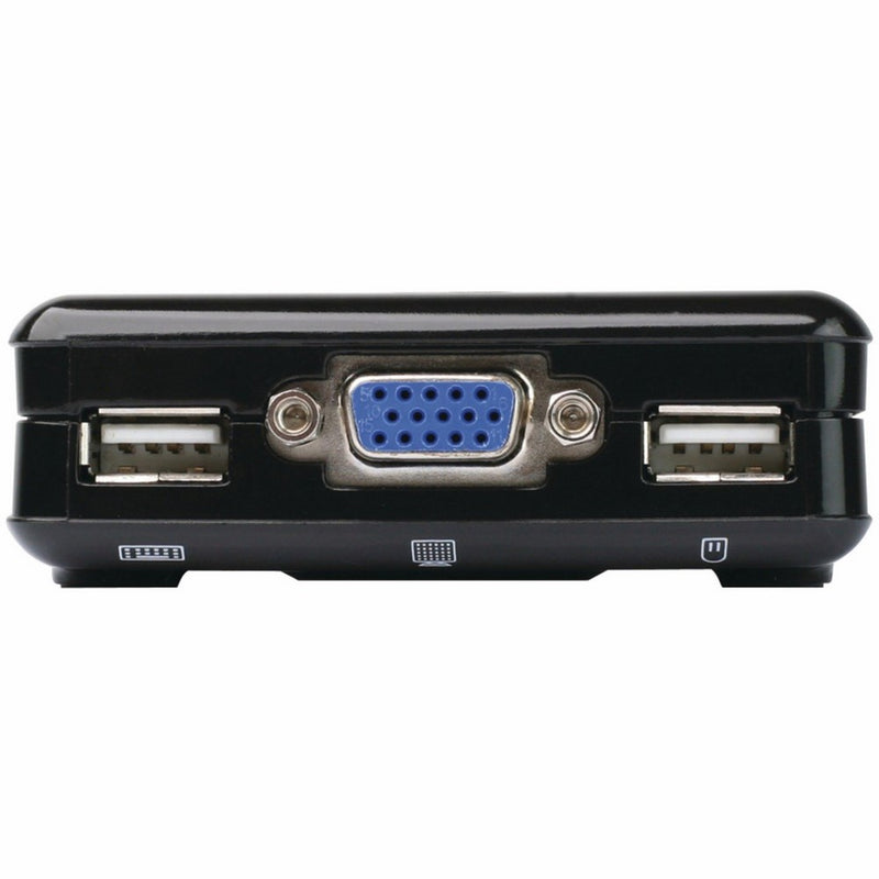 IOGEAR 2-Port Compact USB VGA KVM with Built-in Cables, GCS42UW6