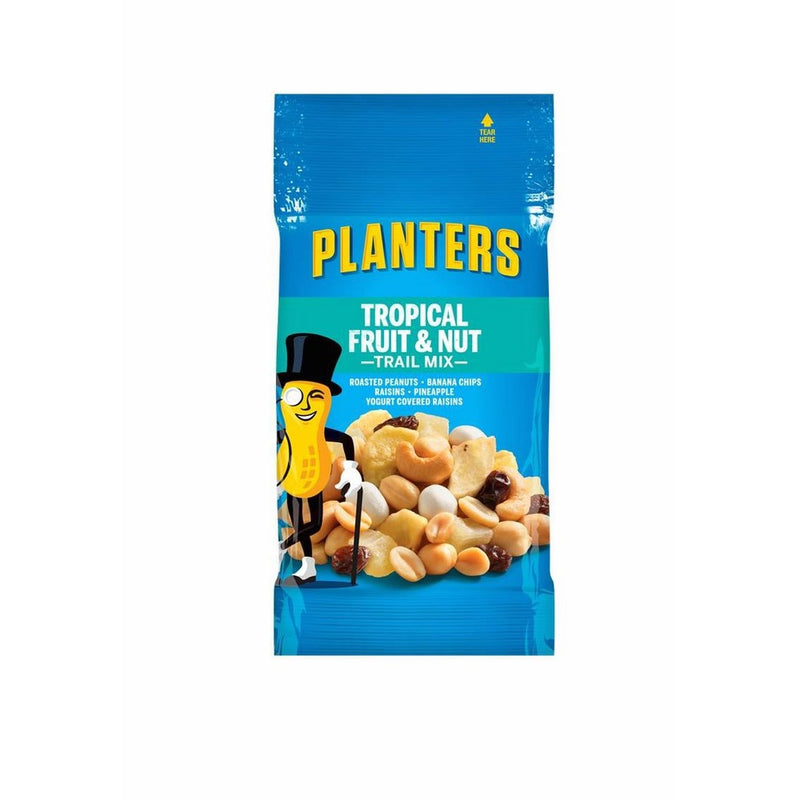 Planters Trail Mix, Tropical Fruit & Nut, 2-oz. Bags (Count of 72)