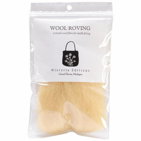 Wistyria Editions Wool Roving 12" .22 Ounce-Honey