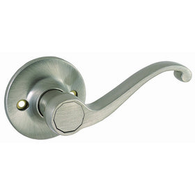 Design House 781815 ScrollDummy Door Handle, Reversible for Left or Right Handed Doors, Satin Nickel Finish