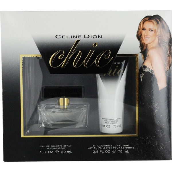 Celine Dion Chic Set (Eau de Toilette Spray and Shimmering Body Lotion)