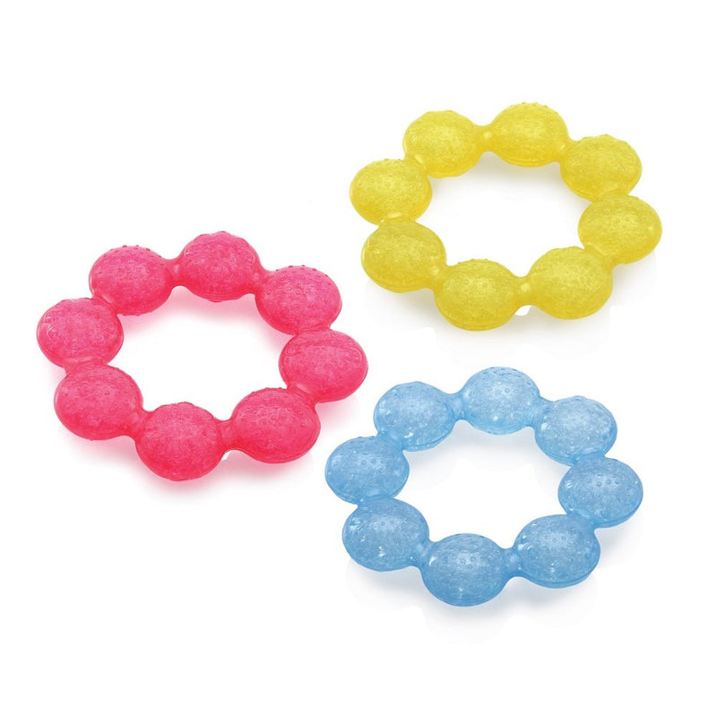 Nuby IcyBite Soother Ring Teether, Colors May Vary
