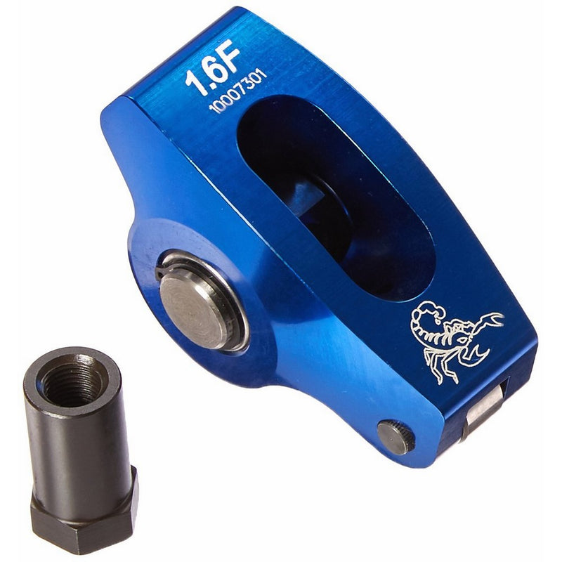 Scorpion Performance 1017 1.6 Ratio Roller Rocker Arm for Small Block Ford - Pack of 16