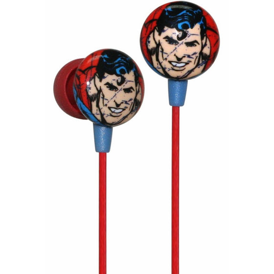 iHip Classic Superman Logo Hi-Fi Noise Reducing Ear Buds (Earphones)