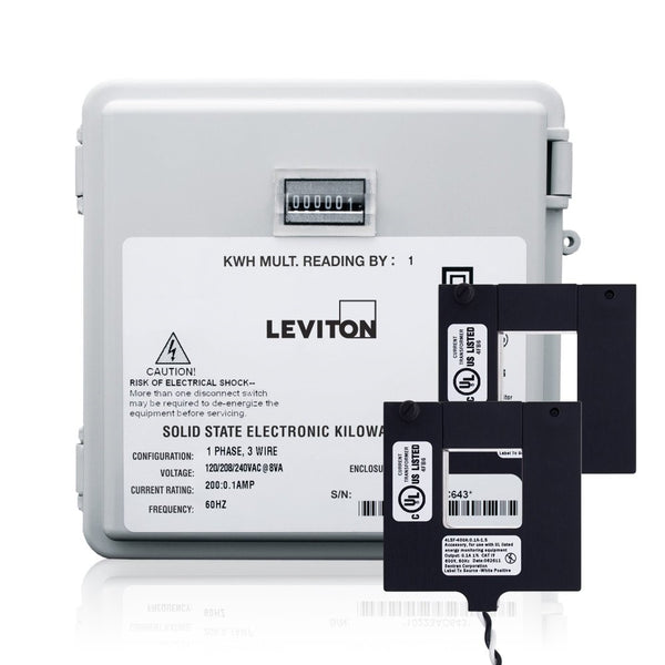 Leviton MO240-2W 200-Amp Mini Meter Kit with 2 Split CTs and Outdoor Enclosure