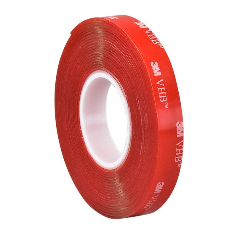 3M VHB Heavy Duty Mounting Tape 4910, Clear, 1 in width x 5 yd length (1 Roll)