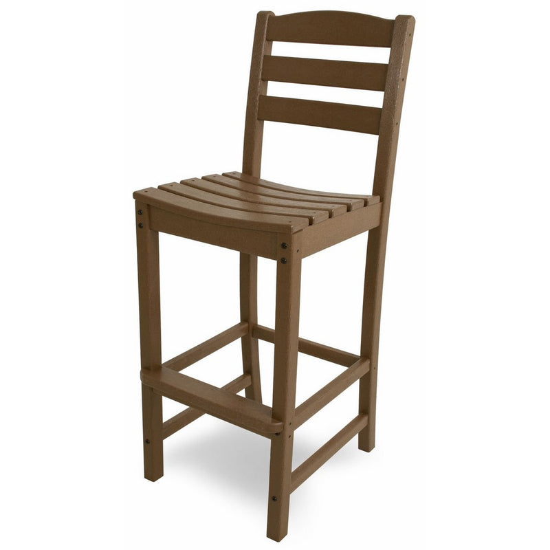 POLYWOOD TD102TE La Casa Café Bar Side Chair, Teak