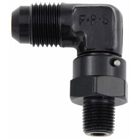 Fragola 499162-BL Black Size (-6) x 1/8 MPT 90° Swivel Adapter
