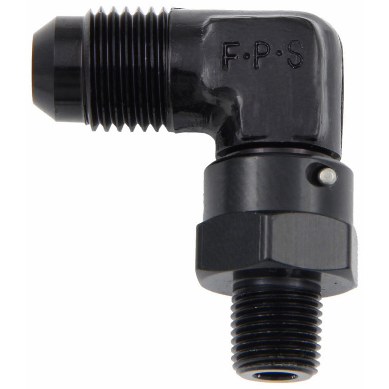 Fragola 499162-BL Black Size (-6) x 1/8 MPT 90° Swivel Adapter