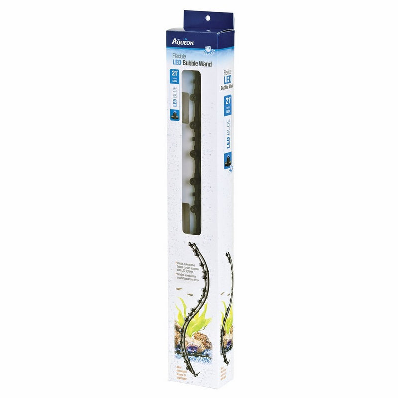 Aqueon Flex LED Aquarium Bubble Wand, 21-Inch, Blue