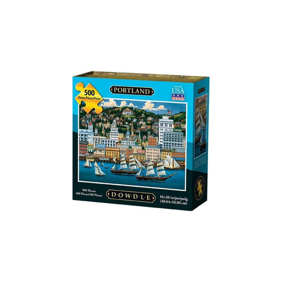 Dowdle Folk Art Portland Jigsaw Puzzle (500 Piece)