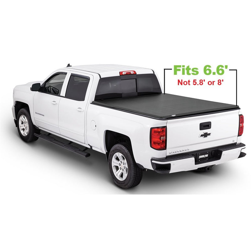 Tonno Pro Tonno Fold 42-108 TRI-FOLD Truck Bed Tonneau Cover 2014-2018 Chevrolet Silverado/GMC Sierra 1500, 2015-2018 Silverado 2500/GMC Sierra 2500, 2500 HD | Fits 6.6' Bed