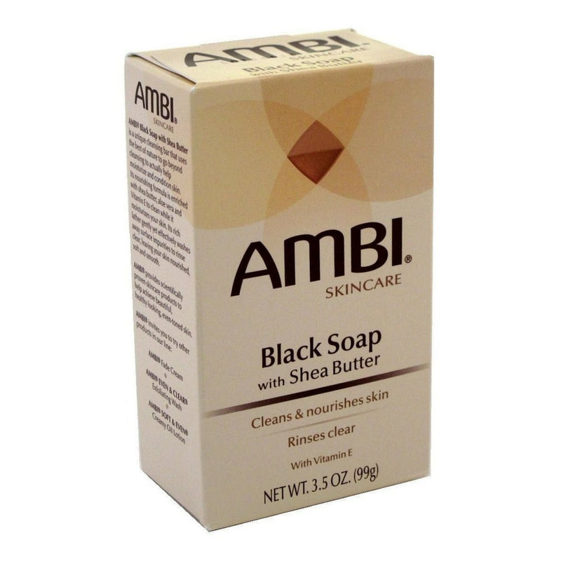 Ambi Skincare Black Soap with Shea Butter, 3.5 Oz.