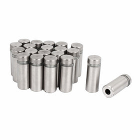 uxcell Stainless Steel Wall Mount Glass Standoff Holder Screw Nails 12 x 30mm 20 Pcs