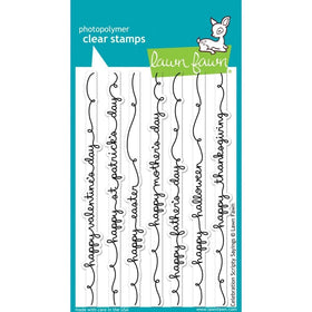 Lawn Fawn Clear Stamp - Celebration Scripty Sayings