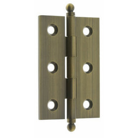 idh by St. Simons 82517-005 Professional Grade Quality Genuine Solid Brass Cabinet Hinges, Antique Brass, 2-1/2 x 1-7/10-Inch, Pair