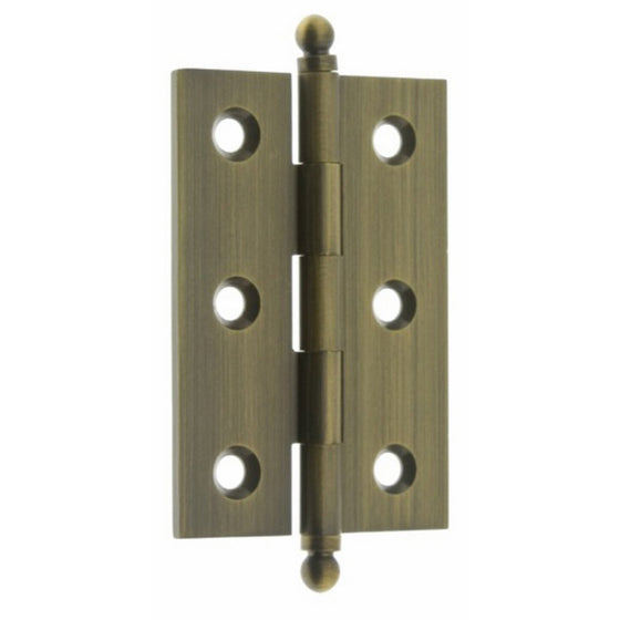 idh by St. Simons 82517-005 Professional Grade Quality Genuine Solid Brass Cabinet Hinges, Antique Brass, 2-1/2 x 1-7/10-Inch, Pair