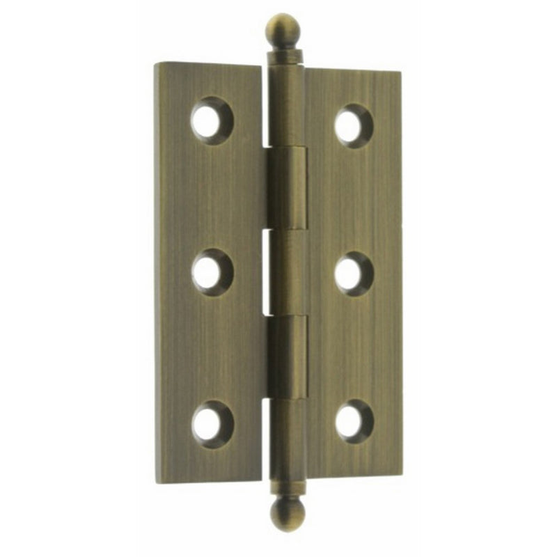 idh by St. Simons 82517-005 Professional Grade Quality Genuine Solid Brass Cabinet Hinges, Antique Brass, 2-1/2 x 1-7/10-Inch, Pair