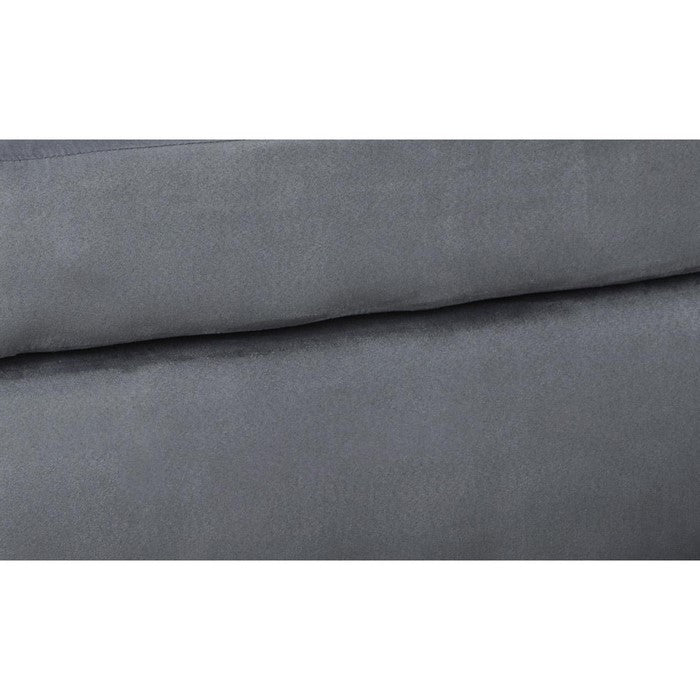 Square Fabric Upholstered Oversized Accent Ottoman, Steel Gray
