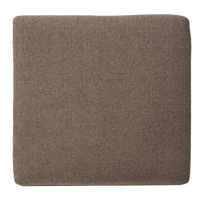 Square Fabric Upholstered Wooden Frame Oversized Accent Ottoman, Gray