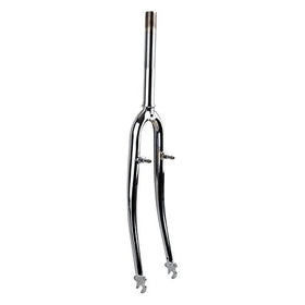 Sunlite Threaded 700c Hybrid Fork, 200 x 120 x 22.2 x 27.0mm, Silver