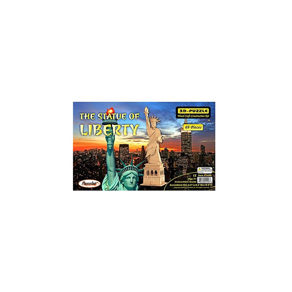 Puzzled, Inc. 3D Natural Wood Puzzle - The Statue of Liberty